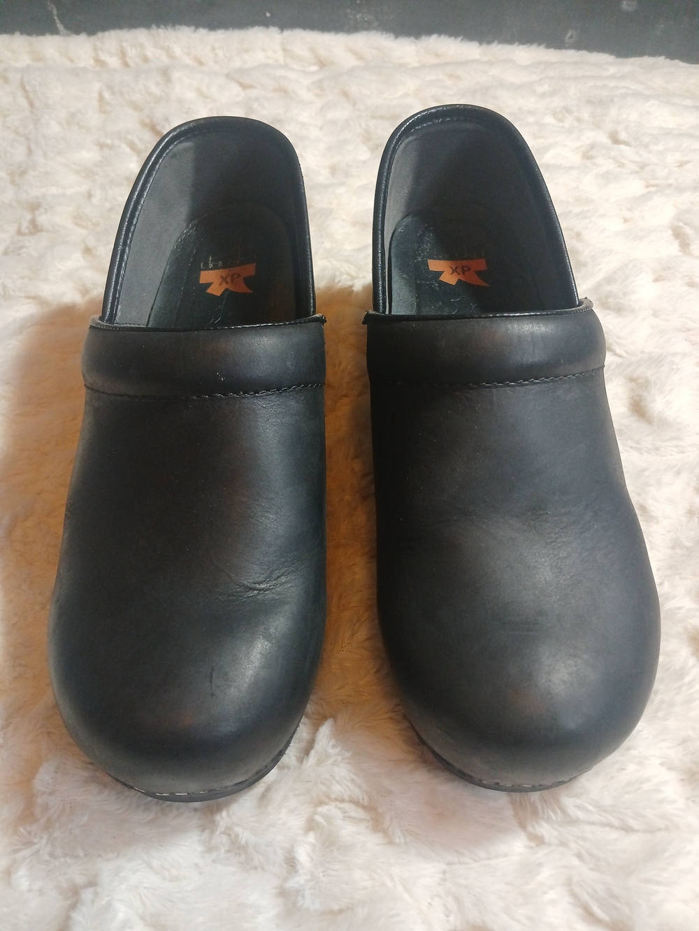 Dansko XP Womens EU 41,US 11-11.5 Professional Clogs Black Leather Comfort Shoes